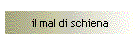 il mal di schiena